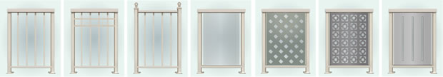 Aluminum Railing Samples Image by Versadeck Decking