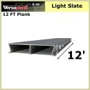 12 FT Residential Plank Aluminum Decking Light Slate