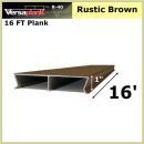 16 FT Residential Plank Aluminum Decking Rustic Brown