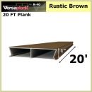 20 FT Residential Plank Aluminum Decking Rustic Brown