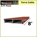 8 FT Residential Plank Aluminum Decking Terra Cotta