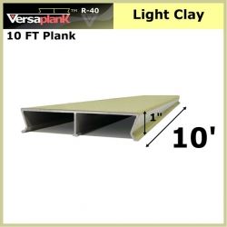 10 FT Residential Plank Aluminum Decking Light Clay