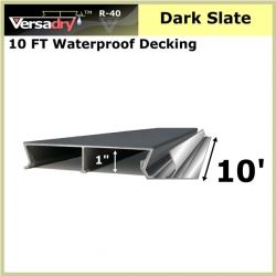 10 FT Residential Waterproof Aluminum Decking Dark Slate