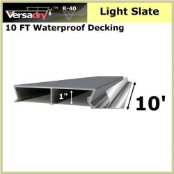 10 FT Residential Waterproof Aluminum Decking Light Slate