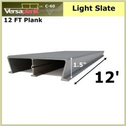 12 FT Commercial Plank Aluminum Decking Light Slate