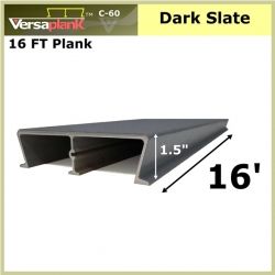 16 FT Commercial Plank Aluminum Decking Dark Slate