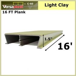 16 FT Commercial Plank Aluminum Decking Light Clay