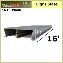 16 FT Commercial Plank Aluminum Decking Light Slate