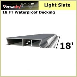 18 FT Residential Waterproof Aluminum Decking Light Slate