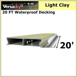 20 FT Residential Waterproof Aluminum Decking Light Clay
