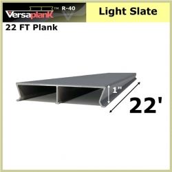 22 FT Residential Plank Aluminum Decking Light Slate