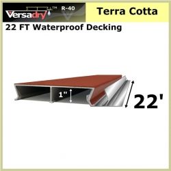 22 FT Residential Waterproof Aluminum Decking Terra Cotta