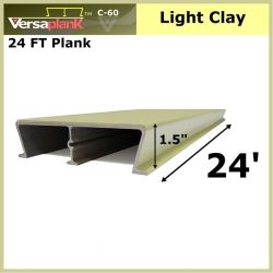 24 FT Commercial Plank Aluminum Decking Light Clay