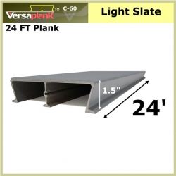 24 FT Commercial Plank Aluminum Decking Light Slate