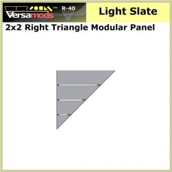 2x2 RT Tri Residential Modular Aluminum Decking Light Slate