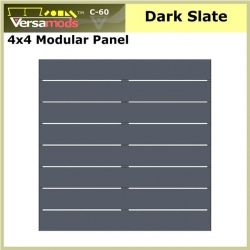 4x4 Commercial Modular Aluminum Decking Dark Slate