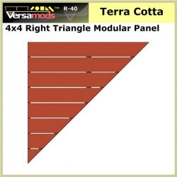 4x4 RT Tri Residential Modular Aluminum Decking Terra Cotta