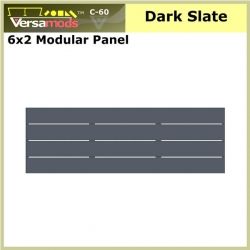 6x2 Commercial Modular Aluminum Decking Dark Slate