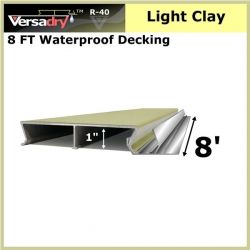 8 FT Residential Waterproof Aluminum Decking Light Clay