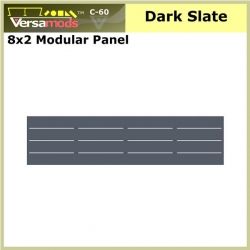 8x2 Commercial Modular Aluminum Decking Dark Slate