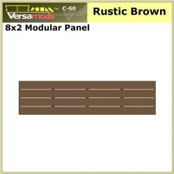8x2 Commercial Modular Aluminum Decking Rustic Brown
