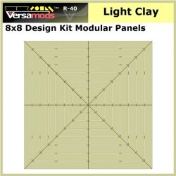 8x8 Design Kit Residential Modular Aluminum Decking Light Clay