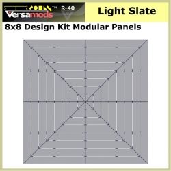 8x8 Design Kit Residential Modular Aluminum Decking Light Slate