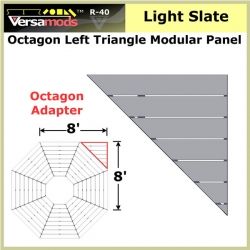 Octagon LT Tri Residential Modular Aluminum Decking Light Slate