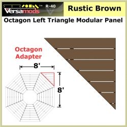 Octagon LT Tri Residential Modular Aluminum Decking Rustic Brown