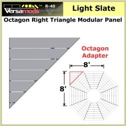 Octagon RT Tri Residential Modular Aluminum Decking Light Slate