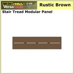 Stair Tread Commercial Modular Aluminum Decking Rustic Brown
