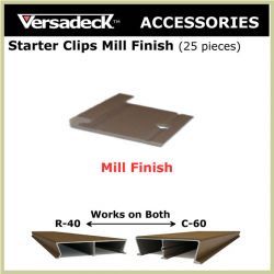 Starter Clips 25 Pieces Mill Finish